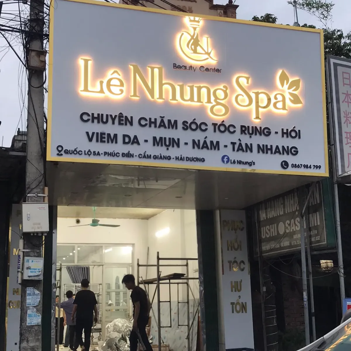 Biển quảng cáo Mica chữ nổi tại xã Ngọc Hồi